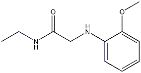 N-ethyl-2-[(2-methoxyphenyl)amino]acetamide Structure
