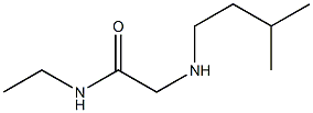 N-ethyl-2-[(3-methylbutyl)amino]acetamide 구조식 이미지