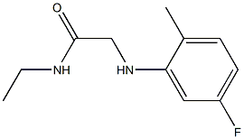 N-ethyl-2-[(5-fluoro-2-methylphenyl)amino]acetamide 구조식 이미지