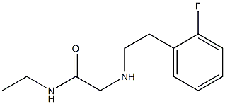 N-ethyl-2-{[2-(2-fluorophenyl)ethyl]amino}acetamide 구조식 이미지