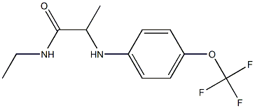 N-ethyl-2-{[4-(trifluoromethoxy)phenyl]amino}propanamide 구조식 이미지