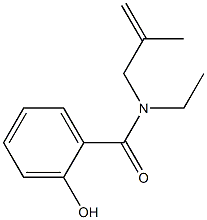 N-ethyl-2-hydroxy-N-(2-methylprop-2-en-1-yl)benzamide 구조식 이미지