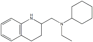 N-ethyl-N-(1,2,3,4-tetrahydroquinolin-2-ylmethyl)cyclohexanamine Structure