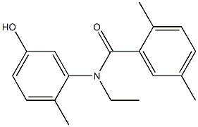 N-ethyl-N-(5-hydroxy-2-methylphenyl)-2,5-dimethylbenzamide 구조식 이미지