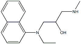 N-ethyl-N-[2-hydroxy-3-(methylamino)propyl]naphthalen-1-amine Structure