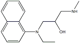 N-ethyl-N-[2-hydroxy-3-(methylamino)propyl]naphthalen-1-amine 구조식 이미지