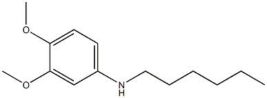 N-hexyl-3,4-dimethoxyaniline Structure