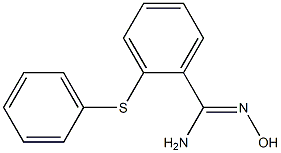 N'-hydroxy-2-(phenylsulfanyl)benzene-1-carboximidamide 구조식 이미지