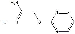 N'-hydroxy-2-(pyrimidin-2-ylsulfanyl)ethanimidamide Structure