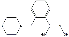 N'-hydroxy-2-(thiomorpholin-4-ylmethyl)benzene-1-carboximidamide Structure