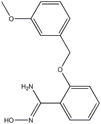 N'-hydroxy-2-[(3-methoxybenzyl)oxy]benzenecarboximidamide 구조식 이미지