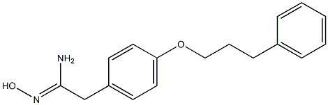 N'-hydroxy-2-[4-(3-phenylpropoxy)phenyl]ethanimidamide Structure