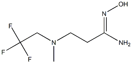 N'-hydroxy-3-[methyl(2,2,2-trifluoroethyl)amino]propanimidamide Structure