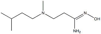 N'-hydroxy-3-[methyl(3-methylbutyl)amino]propanimidamide Structure