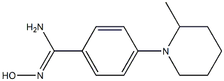 N'-hydroxy-4-(2-methylpiperidin-1-yl)benzene-1-carboximidamide 구조식 이미지