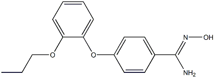 N'-hydroxy-4-(2-propoxyphenoxy)benzene-1-carboximidamide Structure