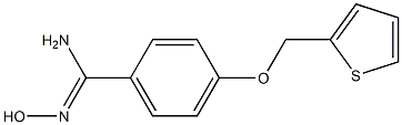 N'-hydroxy-4-(thien-2-ylmethoxy)benzenecarboximidamide 구조식 이미지