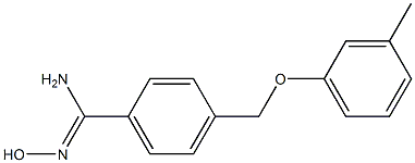 N'-hydroxy-4-[(3-methylphenoxy)methyl]benzenecarboximidamide Structure