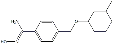 N'-hydroxy-4-{[(3-methylcyclohexyl)oxy]methyl}benzene-1-carboximidamide Structure