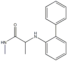 N-methyl-2-[(2-phenylphenyl)amino]propanamide 구조식 이미지