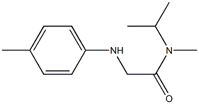 N-methyl-2-[(4-methylphenyl)amino]-N-(propan-2-yl)acetamide 구조식 이미지