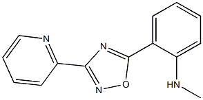 N-methyl-2-[3-(pyridin-2-yl)-1,2,4-oxadiazol-5-yl]aniline 구조식 이미지