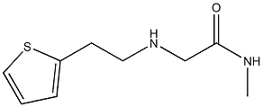 N-methyl-2-{[2-(thiophen-2-yl)ethyl]amino}acetamide 구조식 이미지