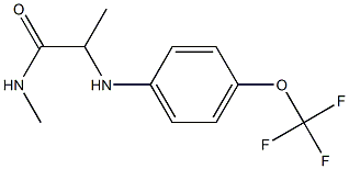 N-methyl-2-{[4-(trifluoromethoxy)phenyl]amino}propanamide 구조식 이미지