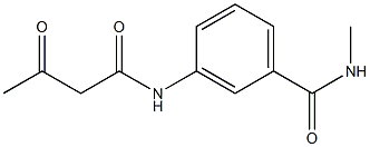 N-methyl-3-(3-oxobutanamido)benzamide 구조식 이미지