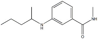 N-methyl-3-(pentan-2-ylamino)benzamide Structure