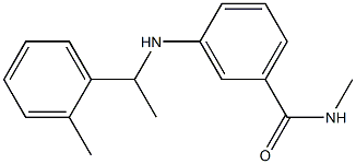 N-methyl-3-{[1-(2-methylphenyl)ethyl]amino}benzamide 구조식 이미지