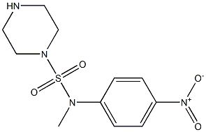 N-methyl-N-(4-nitrophenyl)piperazine-1-sulfonamide 구조식 이미지