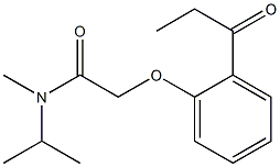 N-methyl-N-(propan-2-yl)-2-(2-propanoylphenoxy)acetamide Structure