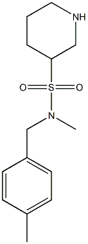 N-methyl-N-[(4-methylphenyl)methyl]piperidine-3-sulfonamide 구조식 이미지