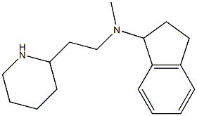 N-methyl-N-[2-(piperidin-2-yl)ethyl]-2,3-dihydro-1H-inden-1-amine 구조식 이미지