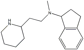 N-methyl-N-[2-(piperidin-2-yl)ethyl]-2,3-dihydro-1H-inden-1-amine Structure