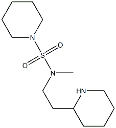 N-methyl-N-[2-(piperidin-2-yl)ethyl]piperidine-1-sulfonamide Structure