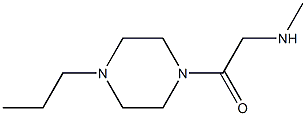 N-methyl-N-[2-oxo-2-(4-propylpiperazin-1-yl)ethyl]amine Structure