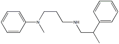 N-methyl-N-{3-[(2-phenylpropyl)amino]propyl}aniline 구조식 이미지