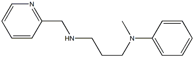 N-methyl-N-{3-[(pyridin-2-ylmethyl)amino]propyl}aniline 구조식 이미지