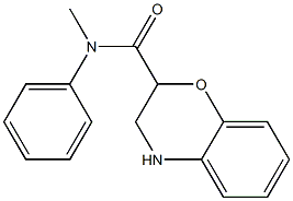 N-methyl-N-phenyl-3,4-dihydro-2H-1,4-benzoxazine-2-carboxamide 구조식 이미지