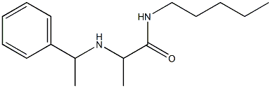 N-pentyl-2-[(1-phenylethyl)amino]propanamide Structure