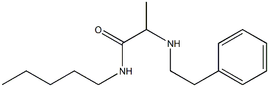 N-pentyl-2-[(2-phenylethyl)amino]propanamide 구조식 이미지