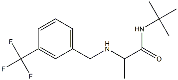 N-tert-butyl-2-({[3-(trifluoromethyl)phenyl]methyl}amino)propanamide Structure