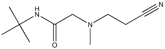 N-tert-butyl-2-[(2-cyanoethyl)(methyl)amino]acetamide Structure