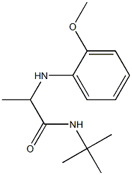 N-tert-butyl-2-[(2-methoxyphenyl)amino]propanamide 구조식 이미지