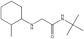 N-tert-butyl-2-[(2-methylcyclohexyl)amino]acetamide Structure