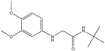 N-tert-butyl-2-[(3,4-dimethoxyphenyl)amino]acetamide Structure