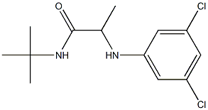 N-tert-butyl-2-[(3,5-dichlorophenyl)amino]propanamide Structure