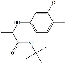 N-tert-butyl-2-[(3-chloro-4-methylphenyl)amino]propanamide Structure